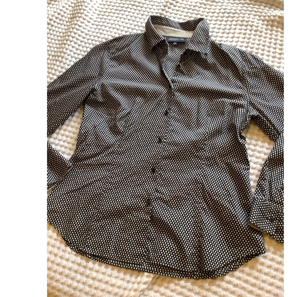 Jones New York Signature Polka-dot Blouse Size L